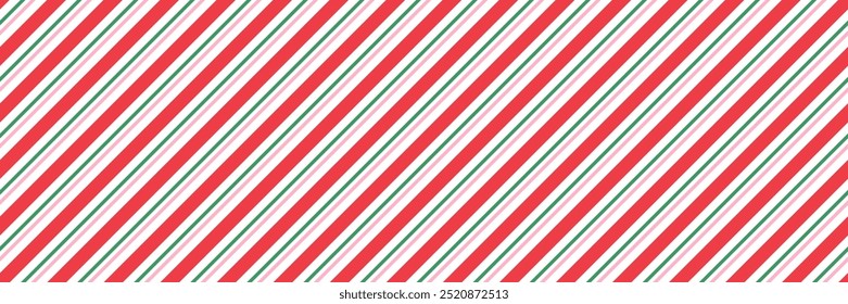 Candy cane Christmas seamless pattern background vector illustration