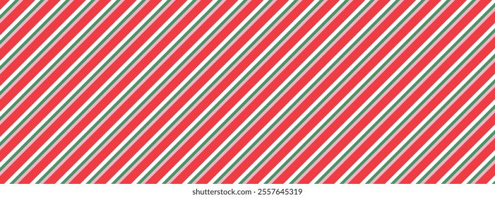 Candy cane Christmas seamless pattern background vector illustration