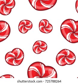 candy cane christmas seamless vector