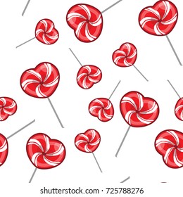candy cane christmas seamless vector