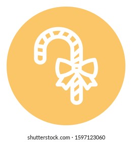 
Candy, cane, christmas, stick Isolated Vector icon which can easily modify or edit
