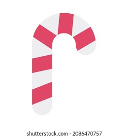 Candy Cane Color Vector Icon which can easily modify

