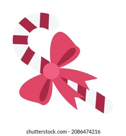 Candy Cane Color Vector Icon which can easily modify


