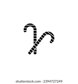candy cane concept line icon. Simple element illustration. candy cane concept outline symbol design.