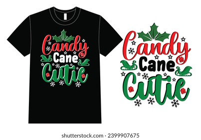 Candy Cane Cutie T Shirt Design