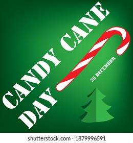 Candy Cane Day poster for December event.
