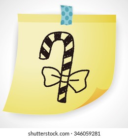 candy cane doodle drawing
