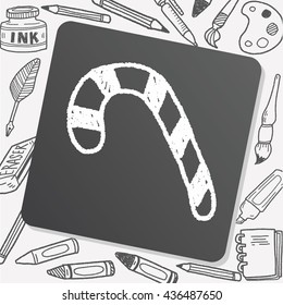candy cane doodle drawing