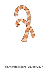 Candy cane Food Vector Art