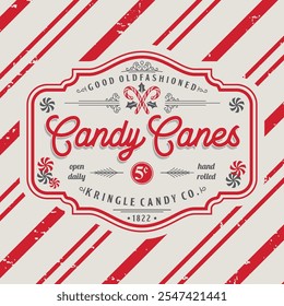 Candy Cane, Candy House, Mrs. Claus, Kringle Candy Isolated 