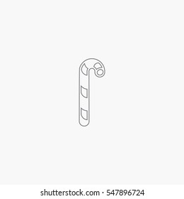 Candy cane icon