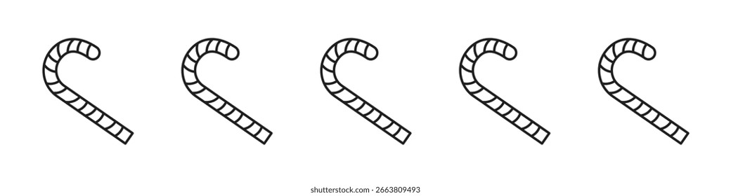 Candy Cane icon design, logo, app, UI. Vector illustration, EPS