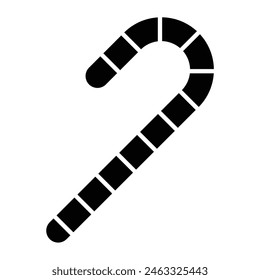 Candy Cane Icon Design For Personal And Commercial Use.