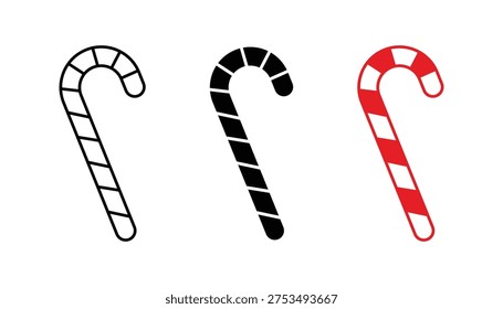 Candy cane icon design. Candy cane symbol vector illustration
