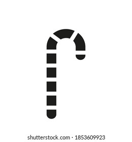 candy cane icon element of christmas icon for mobile concept and web apps. Thin line candy cane icon can be used for web and mobile. Premium icon on white background