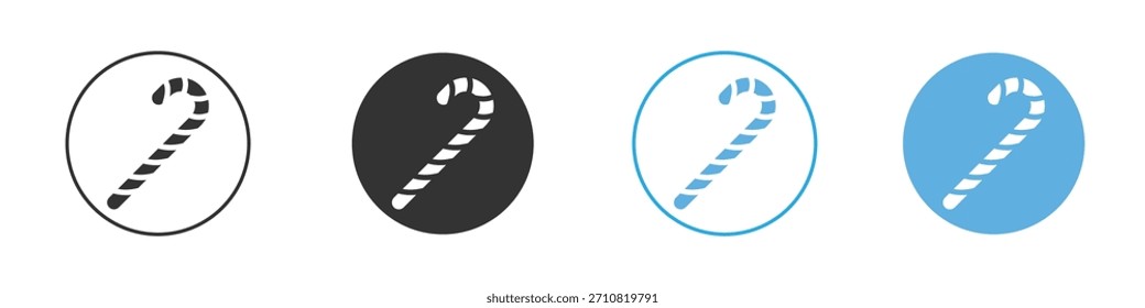 Candy Cane icon. Graphic icon design template