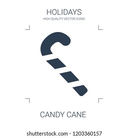 candy cane icon. high quality filled candy cane icon on white background. from holidays collection flat trendy vector candy cane symbol. use for web and mobile
