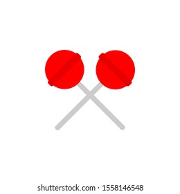 Candy cane icon isolated on white background.  Vector illustration. EPS10