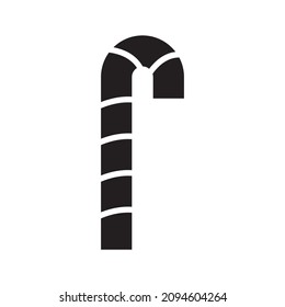 candy cane icon or logo isolated sign symbol vector illustration - high quality black style vector icons
