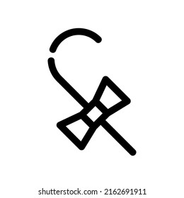 candy cane icon or logo isolated sign symbol vector illustration - high quality black style vector icons

