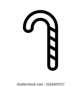 candy cane icon or logo isolated sign symbol vector illustration - high quality black style vector icons
