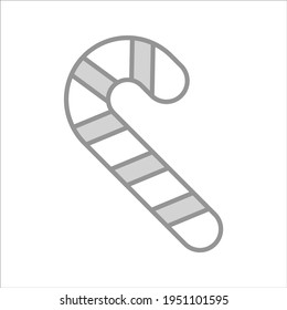 candy cane icon, modern style Christmas and New Year line icon, Isolated winter holiday symbols