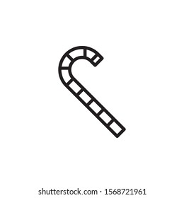 candy cane icon outline style template. Trendy style, vector eps 10 