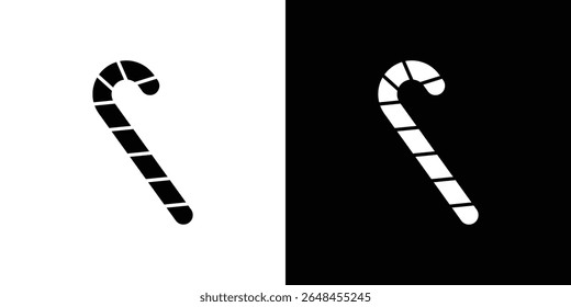 Candy Cane icon symbol collection. Flat vector stock illustration.
