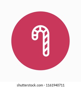 candy cane icon vector