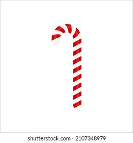 Candy cane icon. Vector Illustration.