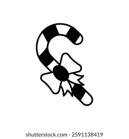 Candy cane icon vector stock illustration