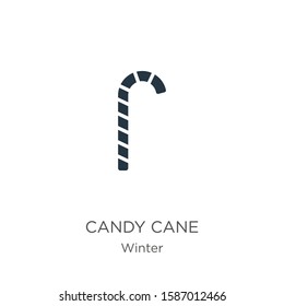 Candy cane icon vector. Trendy flat candy cane icon from winter collection isolated on white background. Vector illustration can be used for web and mobile graphic design, logo, eps10