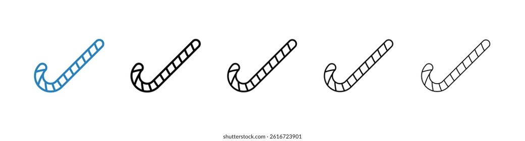 Candy cane icons collection vectors for web ui