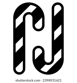 Candy Cane Illustration Icons for web, app, infographic, etc