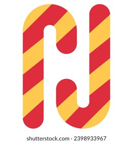 Candy Cane Illustration Icons for web, app, infographic, etc