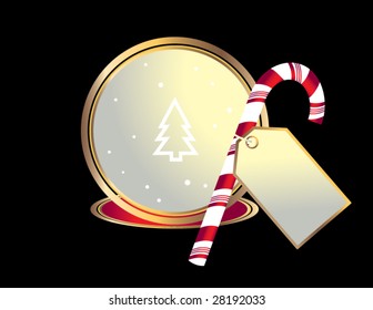 Candy cane image - vector