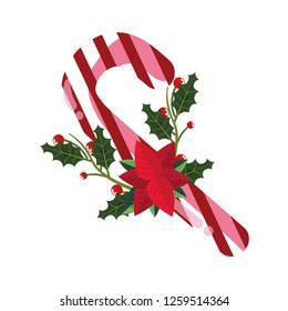 candy cane leaves christmas decoration