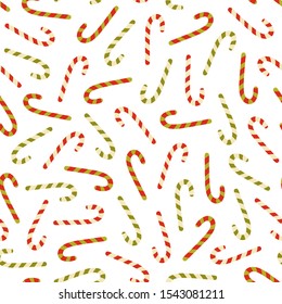 Candy cane pattern on white background. Great for wallpaper, background, wrapping paper, fabric, packaging, greeting cards, invitations