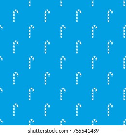 Candy cane pattern repeat seamless in blue color for any design. Vector geometric illustration