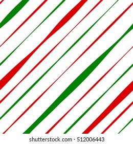 Candy Cane Red and Green Stripes Seamless Pattern. Great for Christmas projects, wrapping paper, backgrounds or printed on fabric or textile.