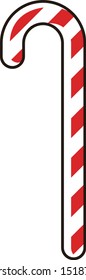 Candy cane Red and white stripes
