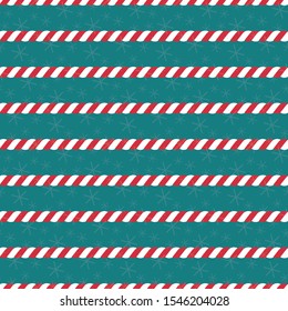 Candy cane. Seamless vector illustration. Christmas pattern