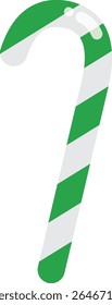 Candy cane, candy stick, green, ornament, illustration