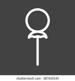 Candy, cane, stick icon vector image. Can also be used for sweets and confectionery. Suitable for use on web apps, mobile apps and print media.