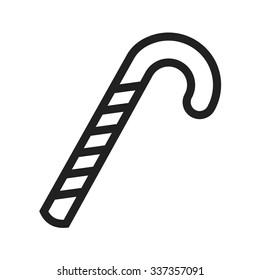 Candy, cane, stick icon vector image. Can also be used for party. Suitable for use on web apps, mobile apps and print media.