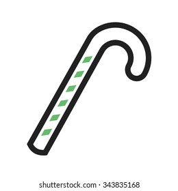 Candy, cane, stick icon vector image. Can also be used for party. Suitable for use on web apps, mobile apps and print media.