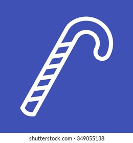 Candy, cane, stick icon vector image. Can also be used for party. Suitable for use on web apps, mobile apps and print media.