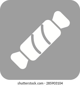 Candy, cane, striped icon vector image. Can also be used for sweets and confectionery. Suitable for use on web apps, mobile apps and print media.