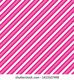 Candy Cane Stripes Seamless Pattern - Diagonal candy cane stripes repeating pattern design