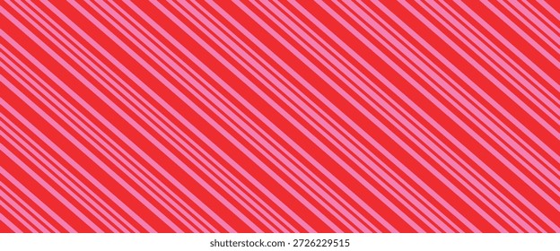 Patrón sin fisuras de rayas de bastón de caramelo - Diseño de patrón de repetición de rayas de bastón de caramelo diagonal

